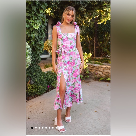 Show Me Your MuMu Garden Midi Dress - Picture 2 of 5